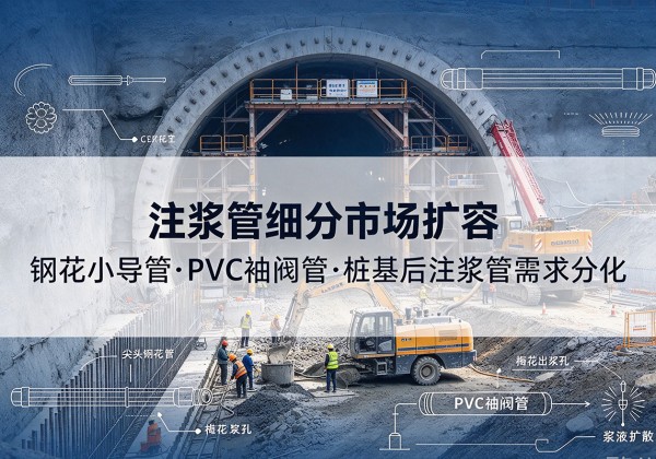 榆次注浆管细分市场扩容，隧道钢花小导管、PVC 袖阀管、桩基后注浆管需求分化